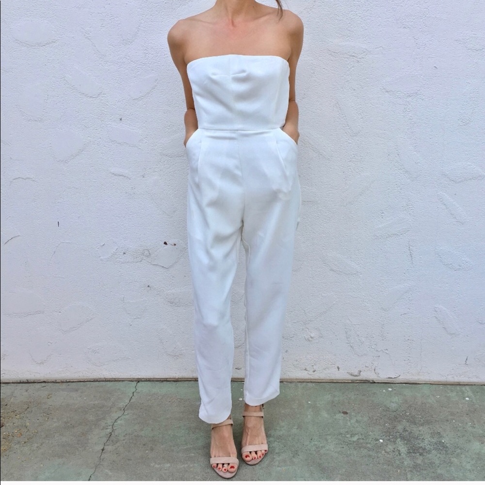 The cutest white jumpsuit! Size S